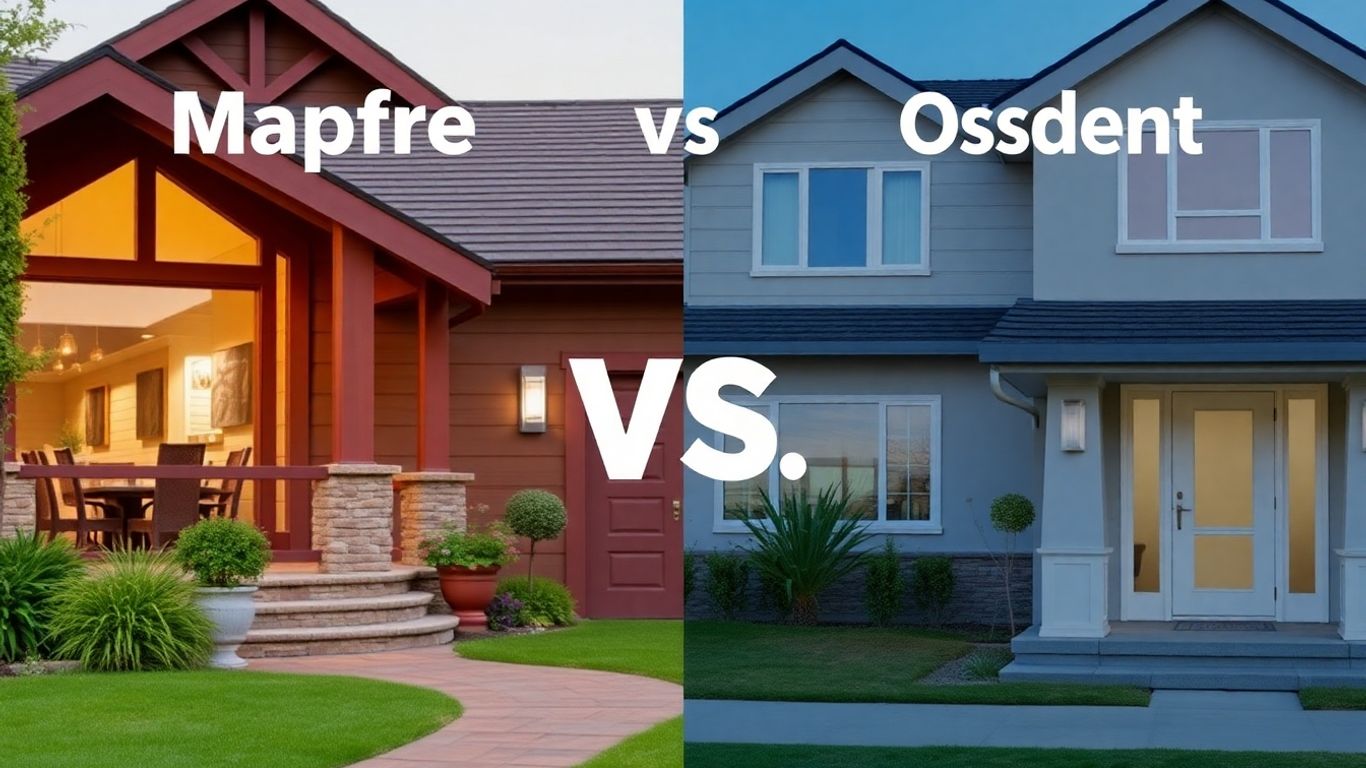 Casas comparando seguros Mapfre y Occident.
