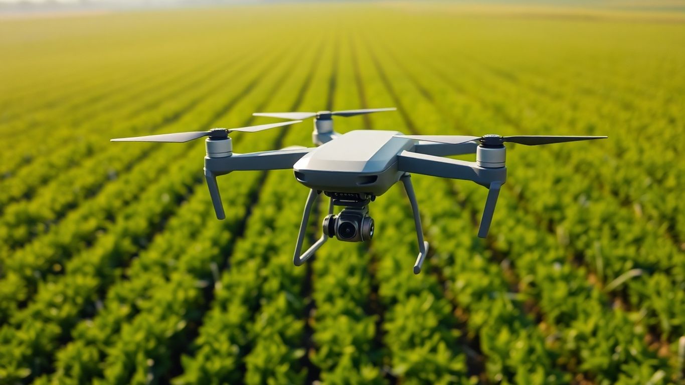 JOUAV CW-30E drone flying over crops