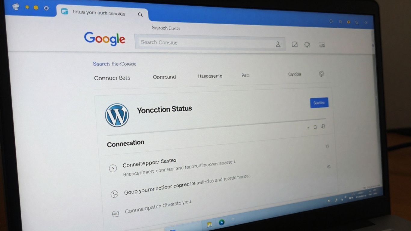 Connexion et vérification de site WordPress sur Google Search Console.