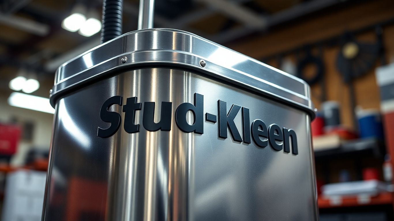 Stud Kleen product in a workshop setting.