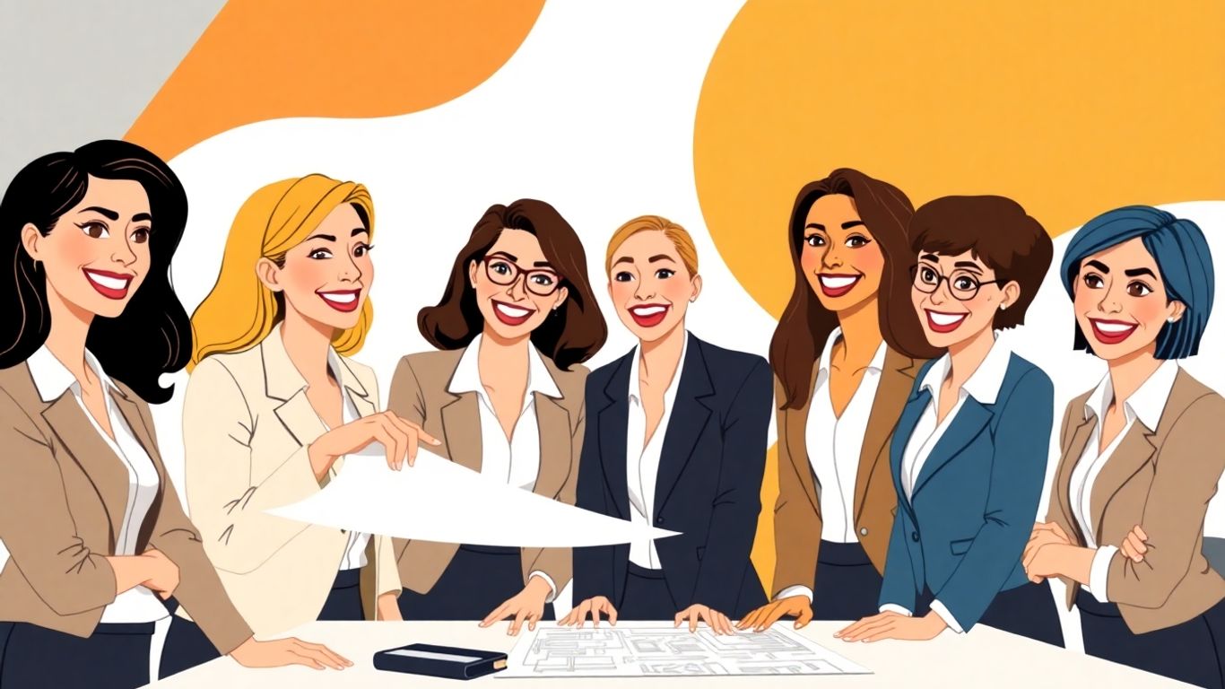 Female entrepreneurs collaborating and planning business growth.