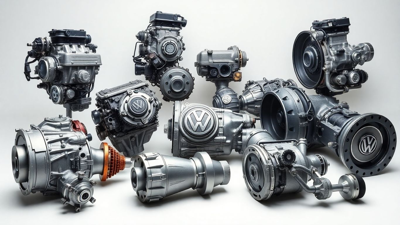 Genuine Volkswagen engines, gearboxes, and differentials.
