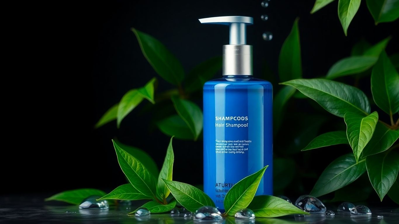Vegamour Hydr-8 Shampoo and Conditioner bottles with leaves.