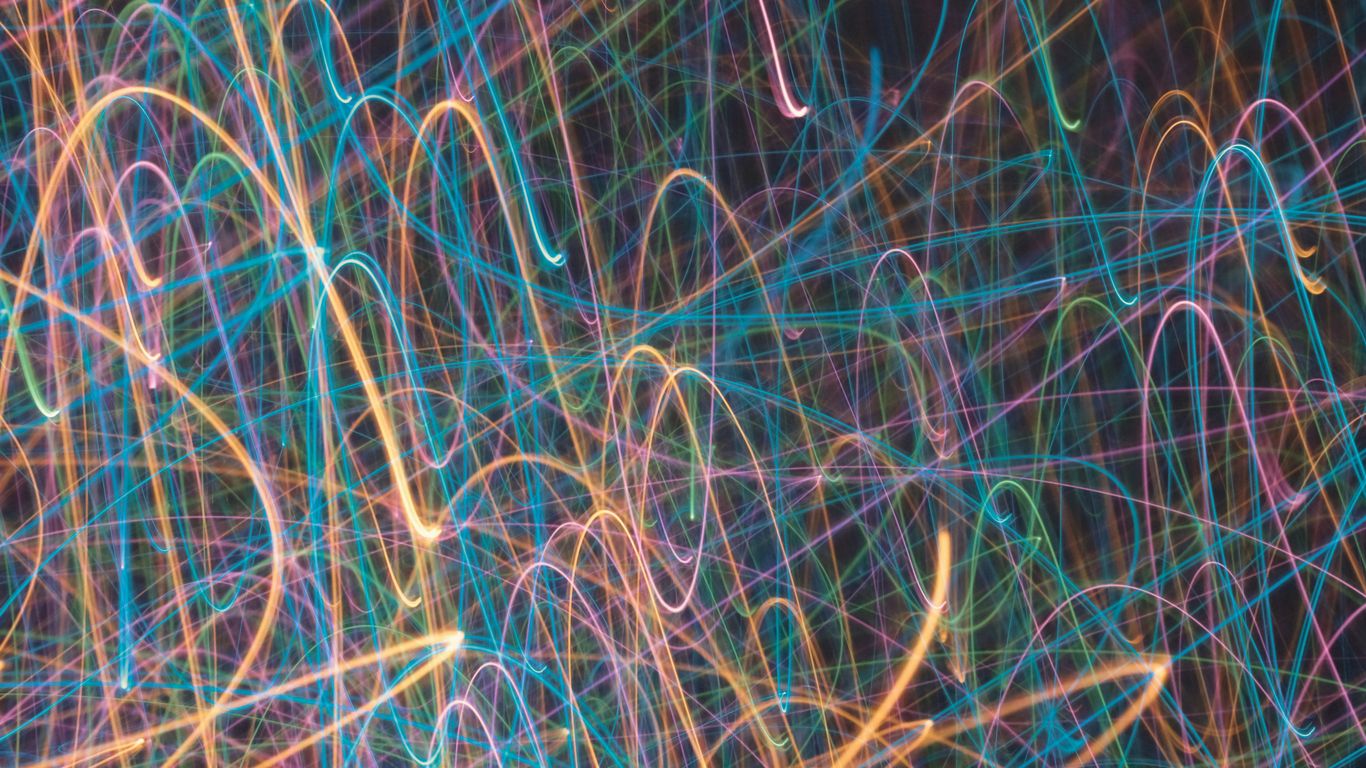 a close-up of a colorful design