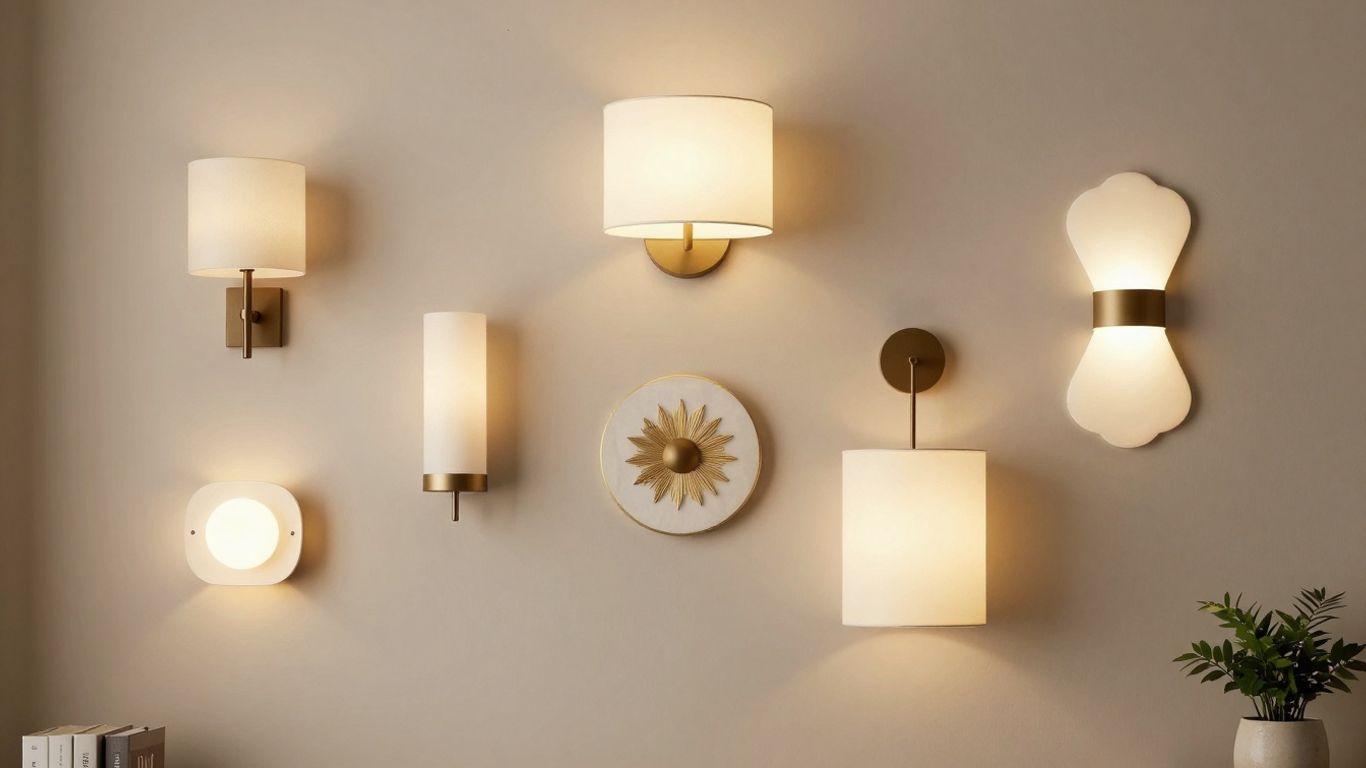 Dunelm wall lights brightening home interiors.