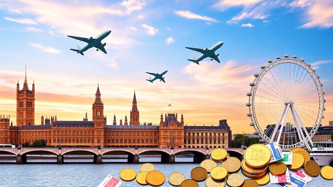 Cheap flights from London with landmarks.