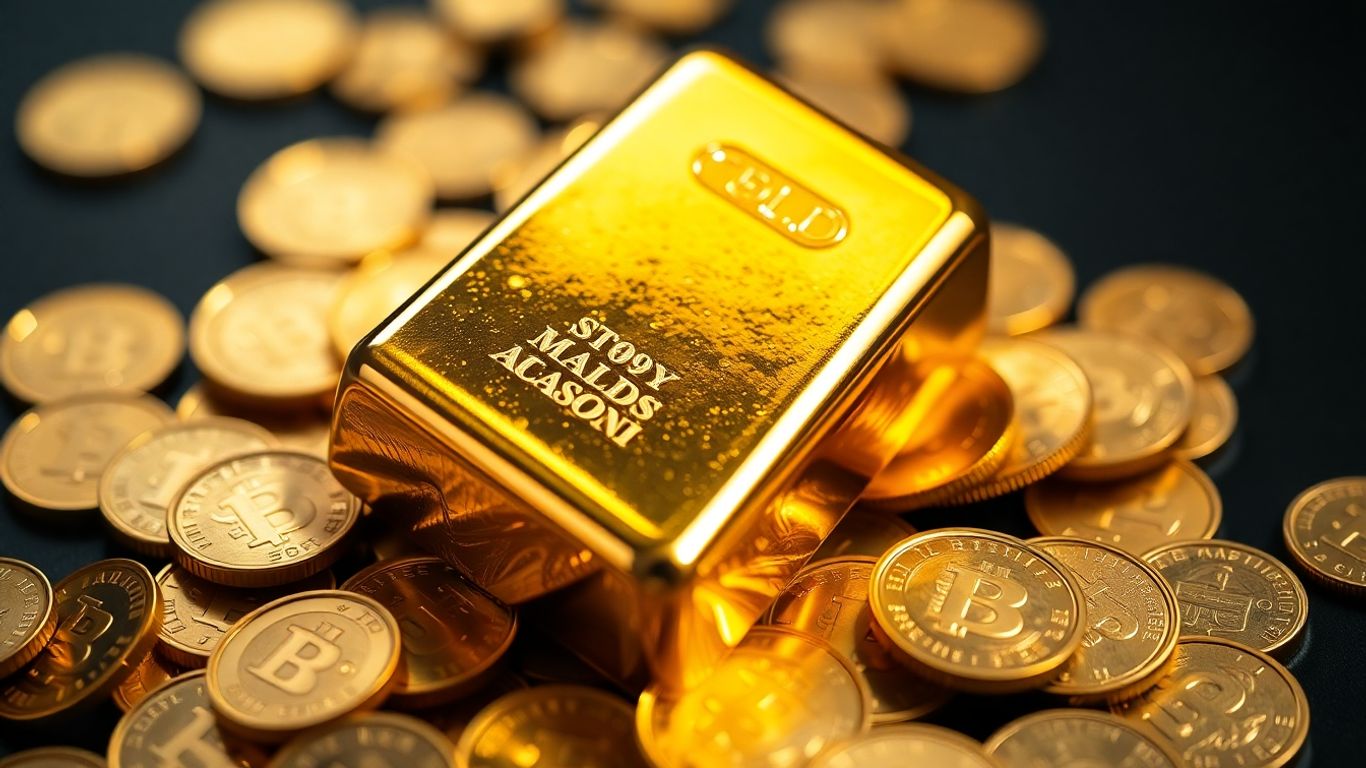 金币上的金锭