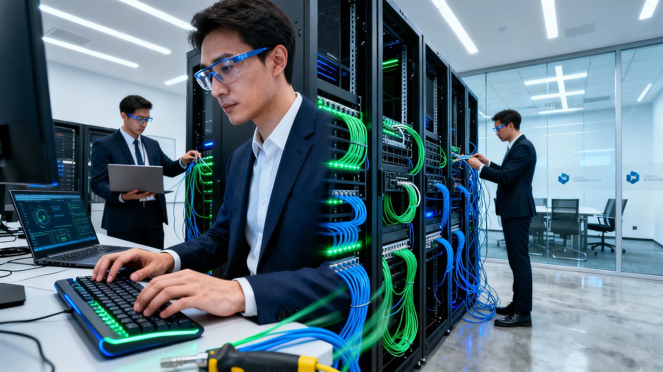 IT infrastructure services optimizing business operations.