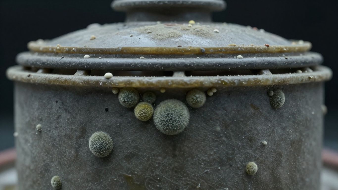 Well seal preventing biofilm formation on its surface.