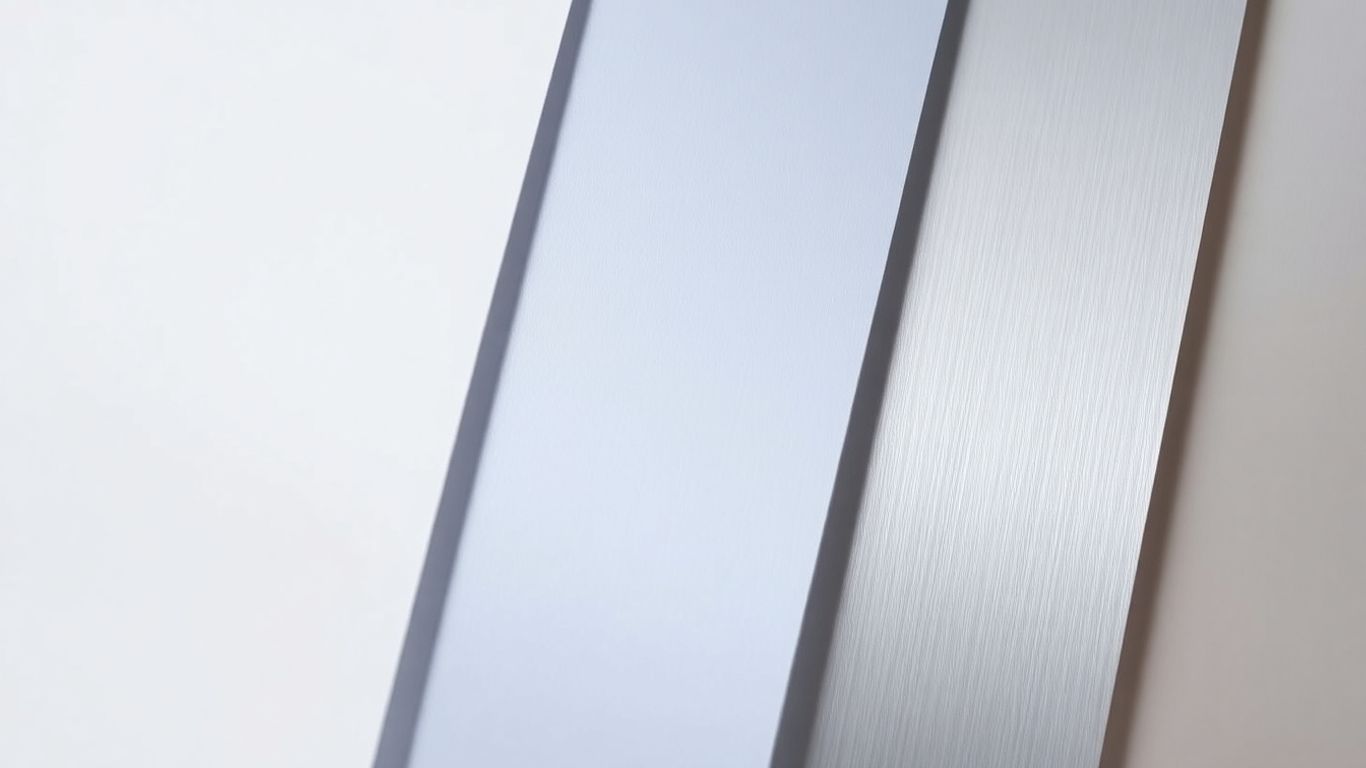 Various surface finishes: gloss, matte, satin, and chrome.