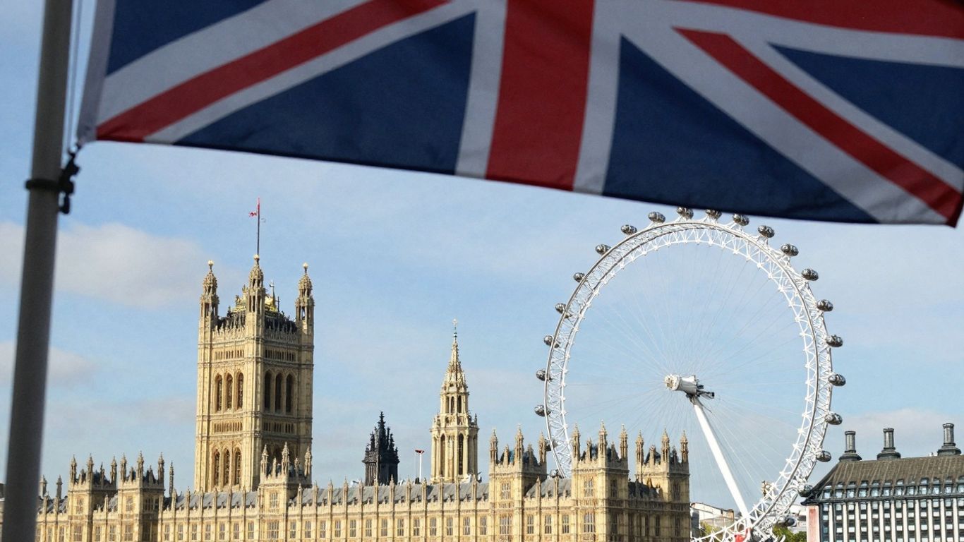 Londyn z Parlamentem i London Eye