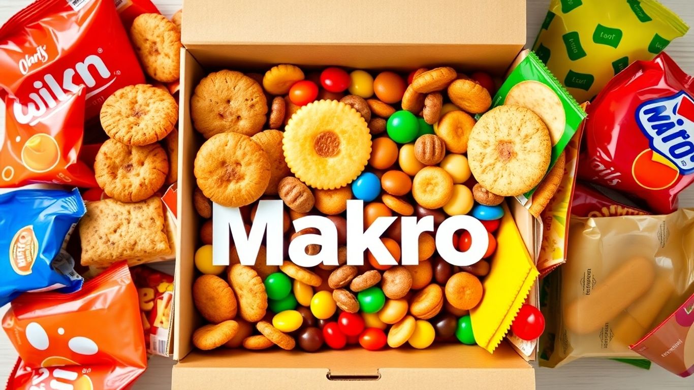 กล่องขนมแม็คโครหลากหลาย