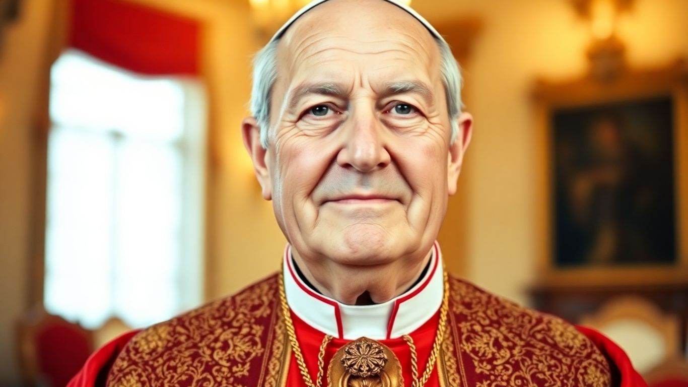 Papa Leão 14 em vestes papais