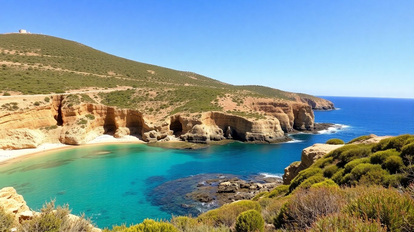 Malta: Gozo, klify i turkusowe morze.
