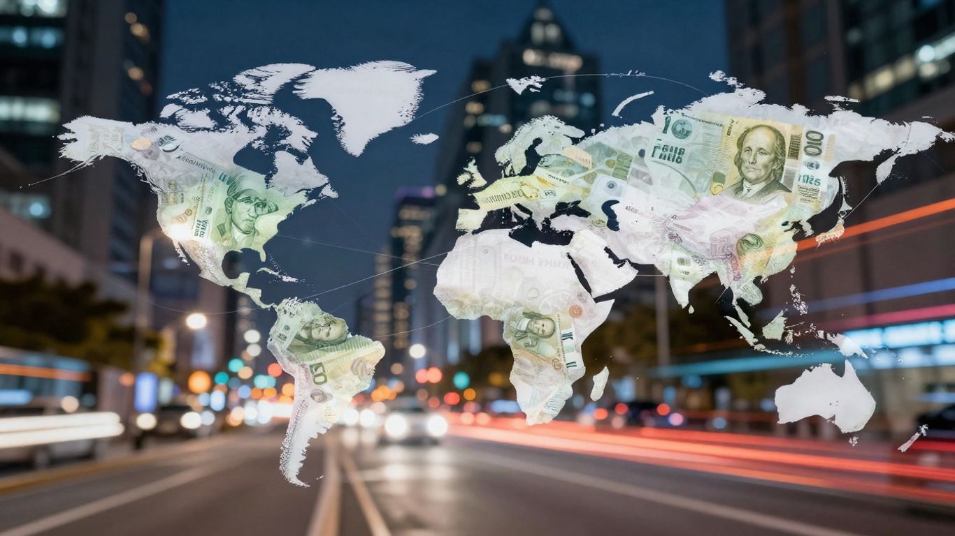 Échange de devises mondiales et marchés financiers dynamiques.