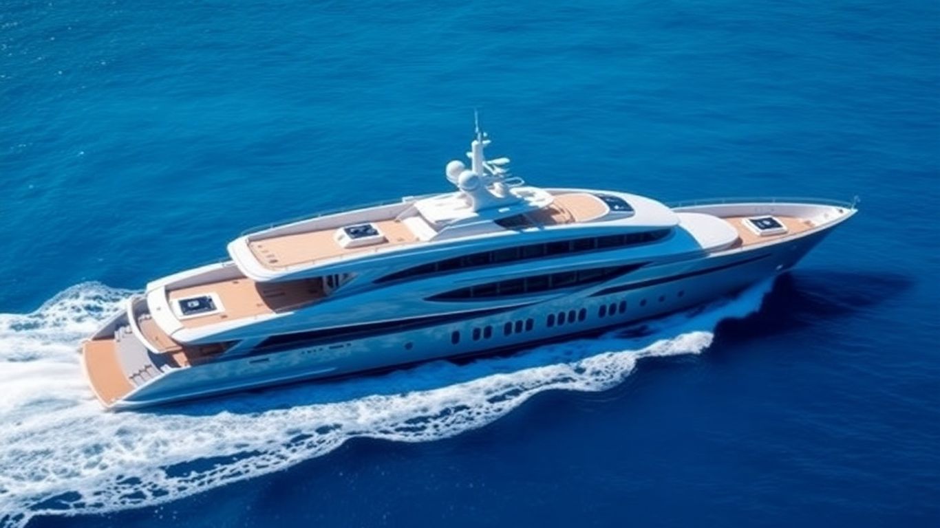 Flying Fox superyacht on the water.