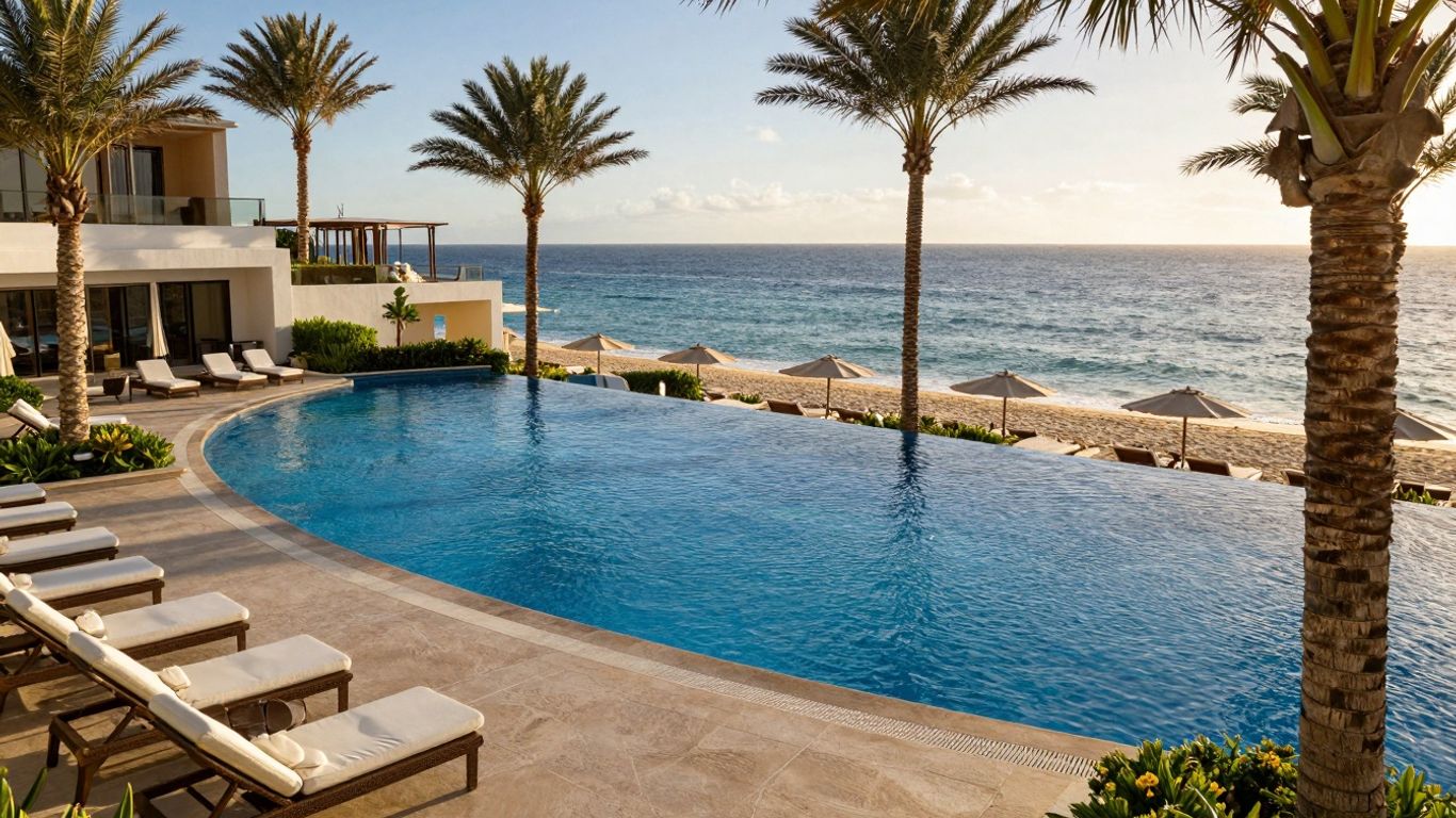 Viceroy Los Cabos infinity pool overlooking the ocean.