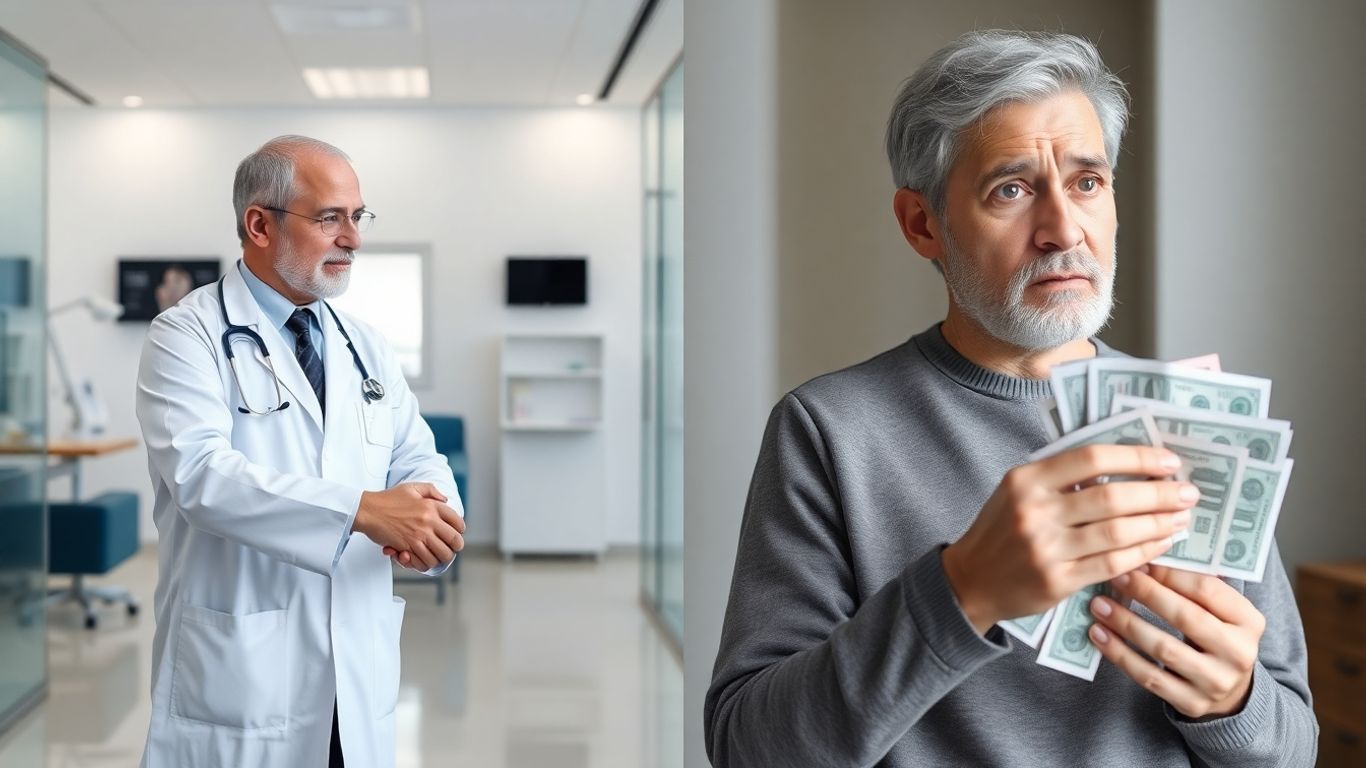 Doctor and patient with money concerns