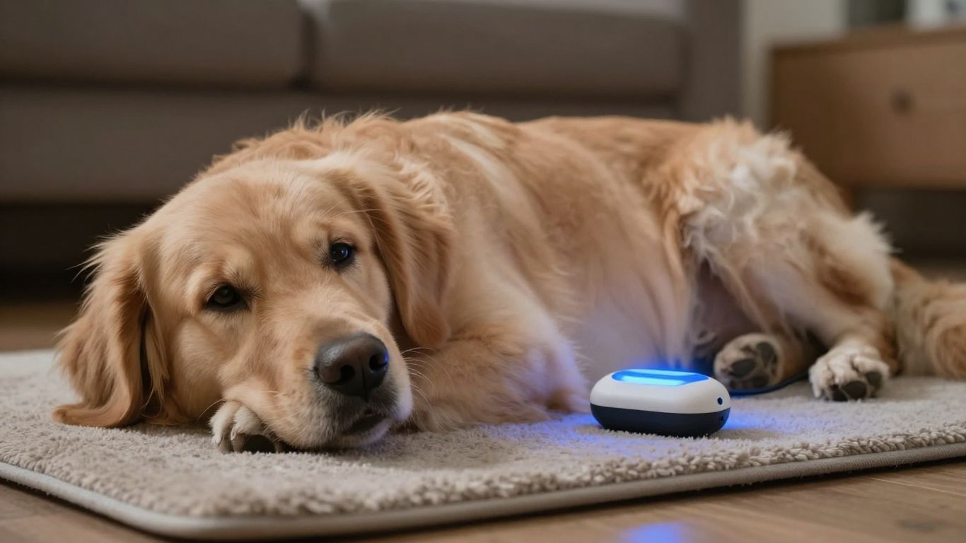 Dog receiving PEMF therapy