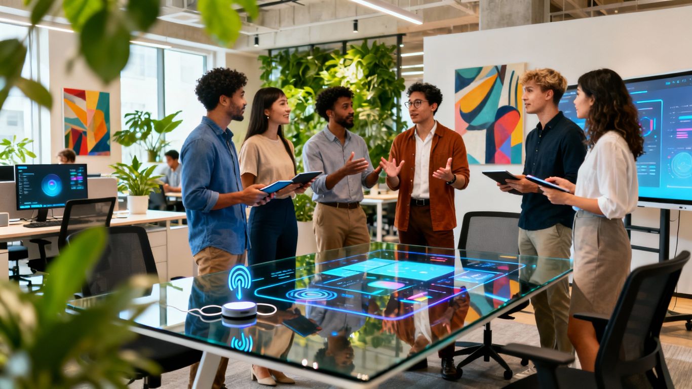 Top managed service providers in a modern office setting.