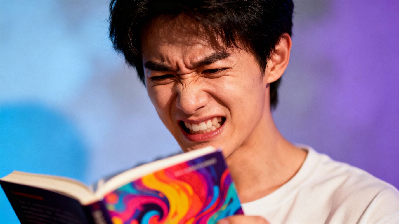 Person dislikes book cover design