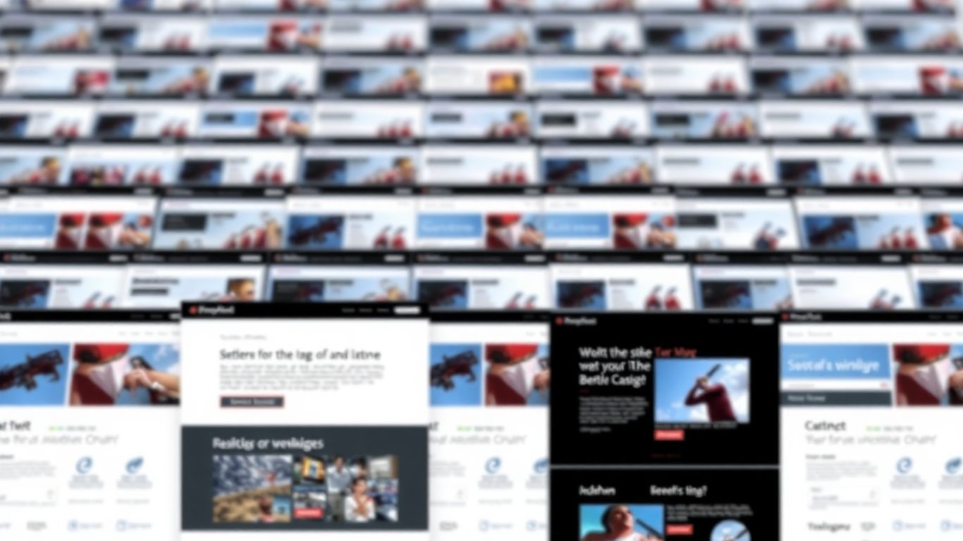 Unique website design contrasted with generic ones.
