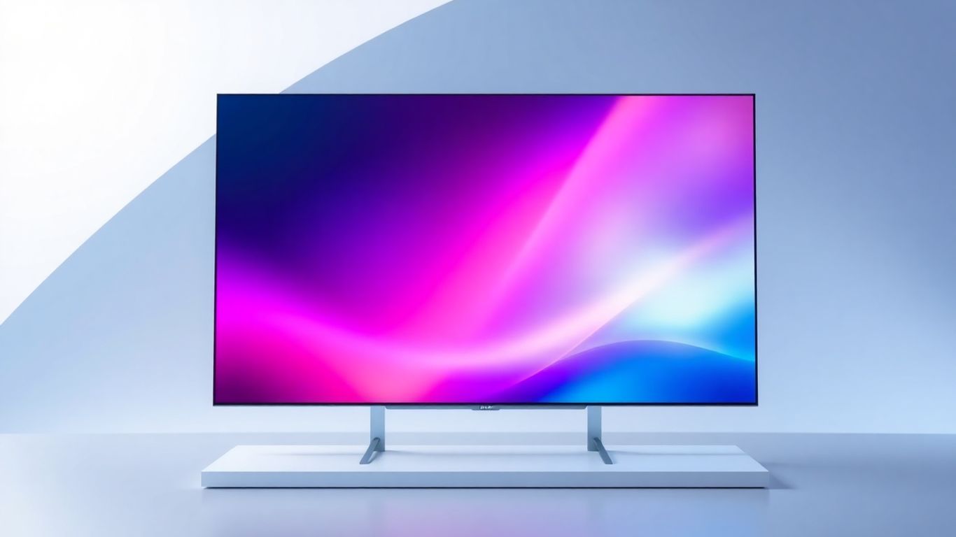 Écran de télévision moderne affichant une interface IPTV.