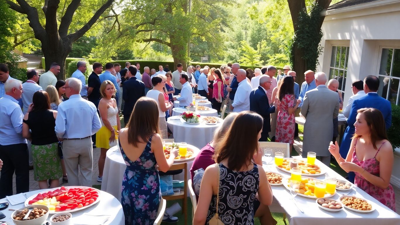 จัดเลี้ยงนอกสถานที่สำหรับ 20 ท่าน บรรยากาศรื่นเริง