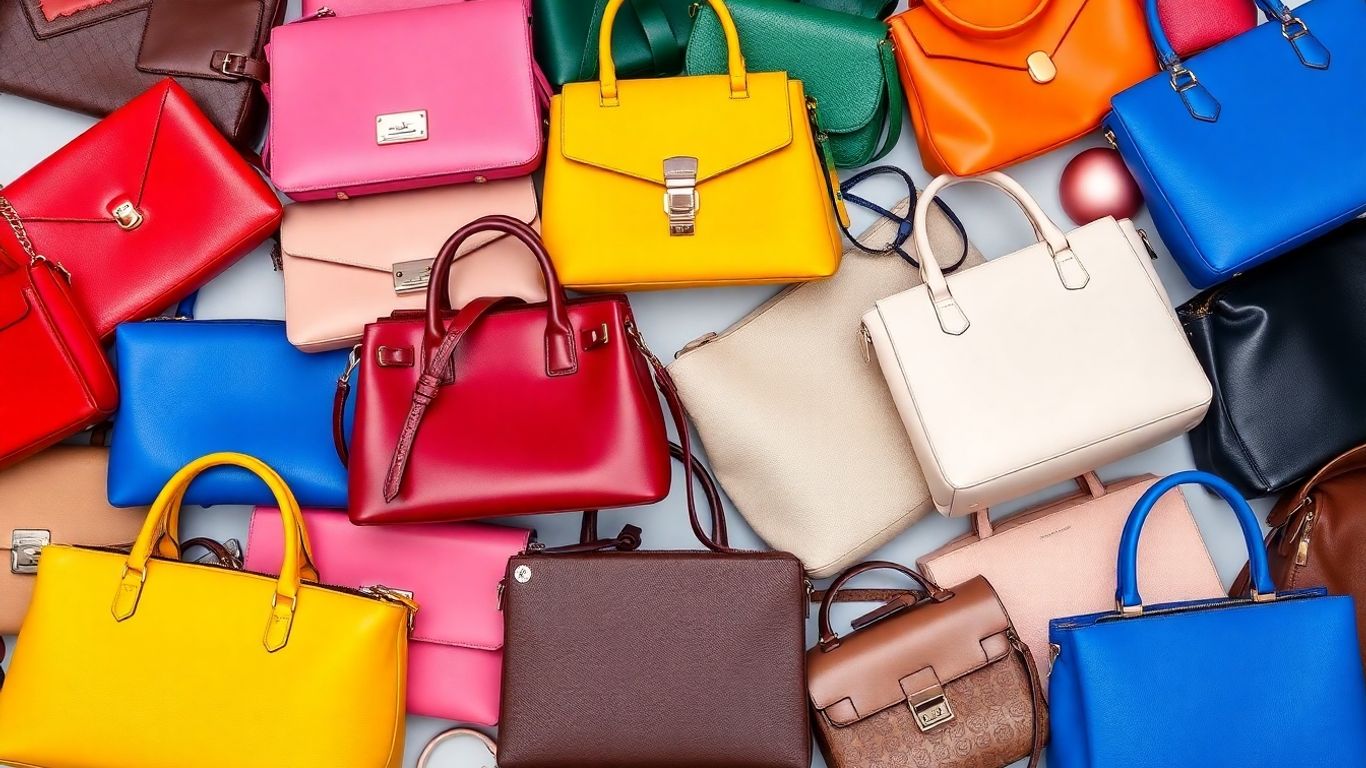 Verschiedene Damenhandtaschen in moderner Formgebung.