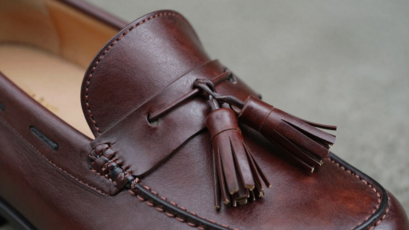 Kiltie tassel loafer detail