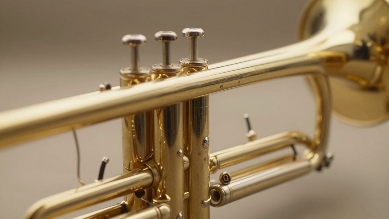 Blechblasinstrument mit Ventilen oder Zug