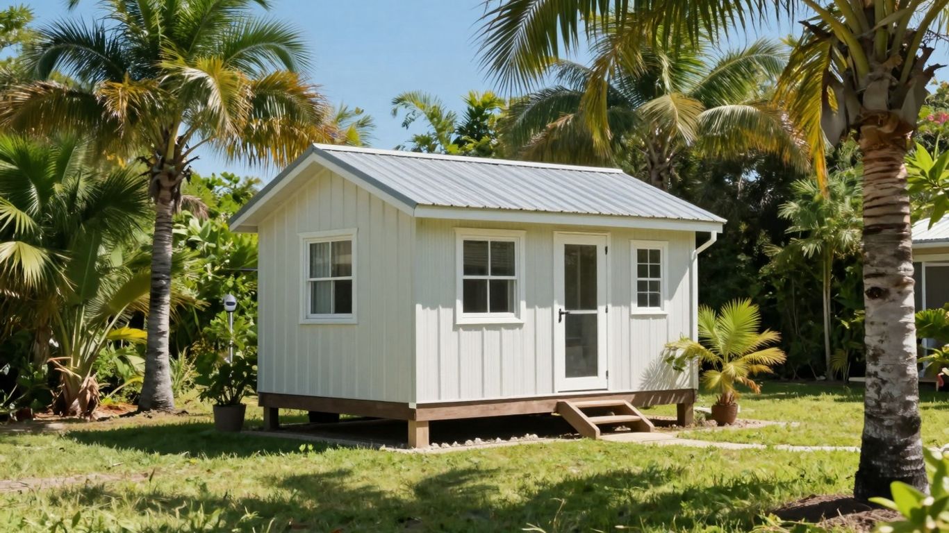 Tiny house in sunny Florida landscape