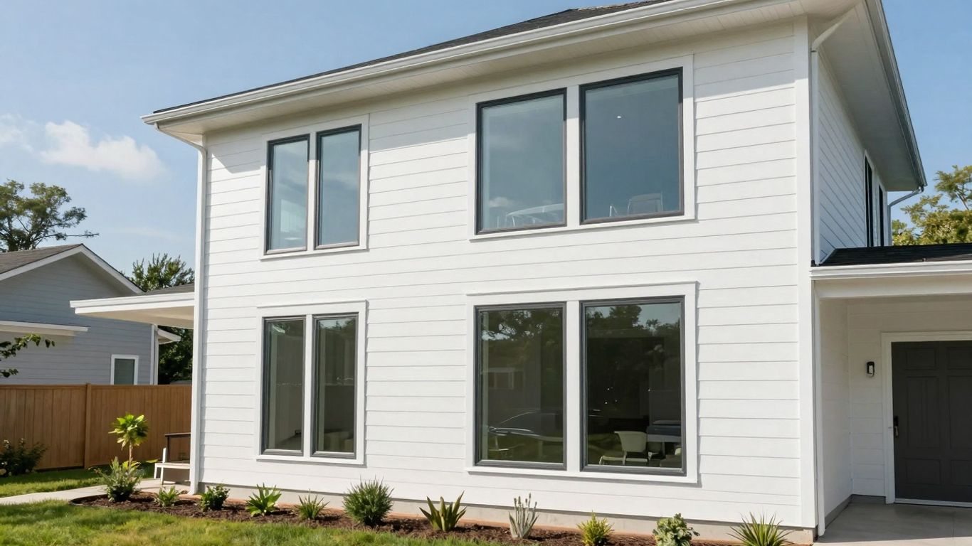 House with new windows and siding