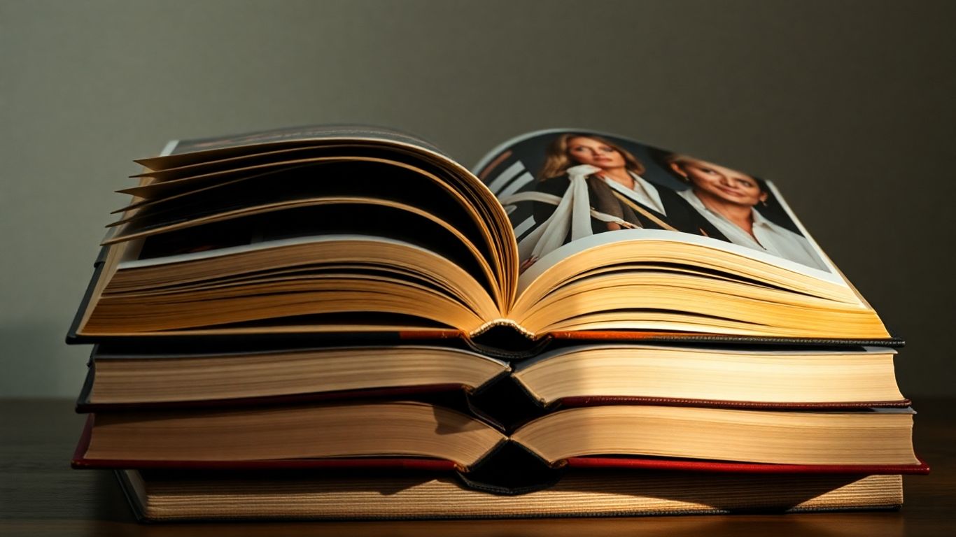 Cărți biografice ale vedetelor, imagini din culise.