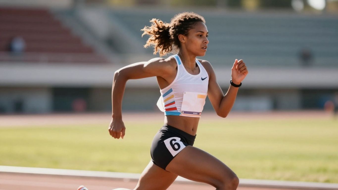 Runner achieving peak performance with glowing aura.