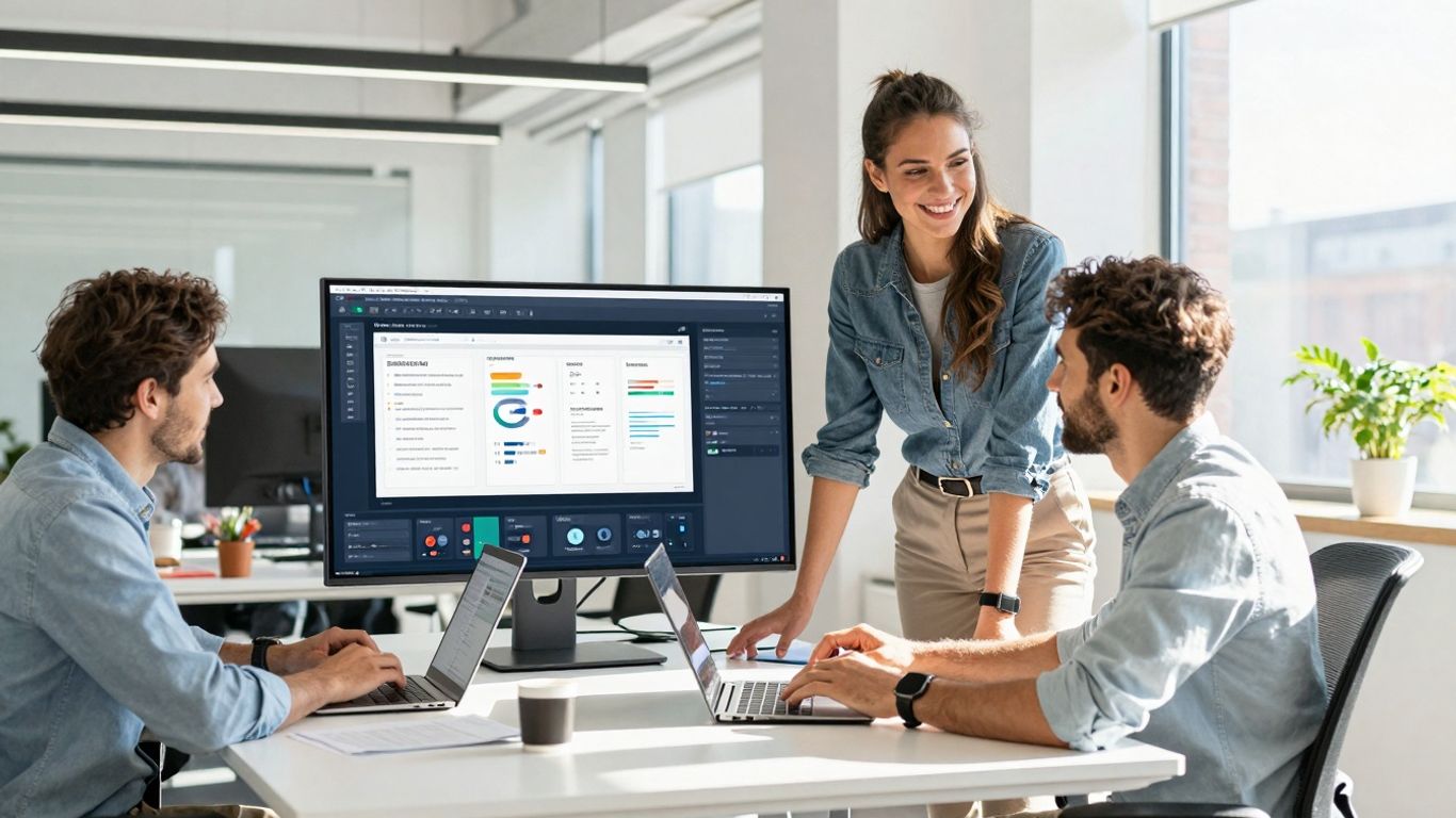 Team collaborating on Pipedrive implementation and onboarding.
