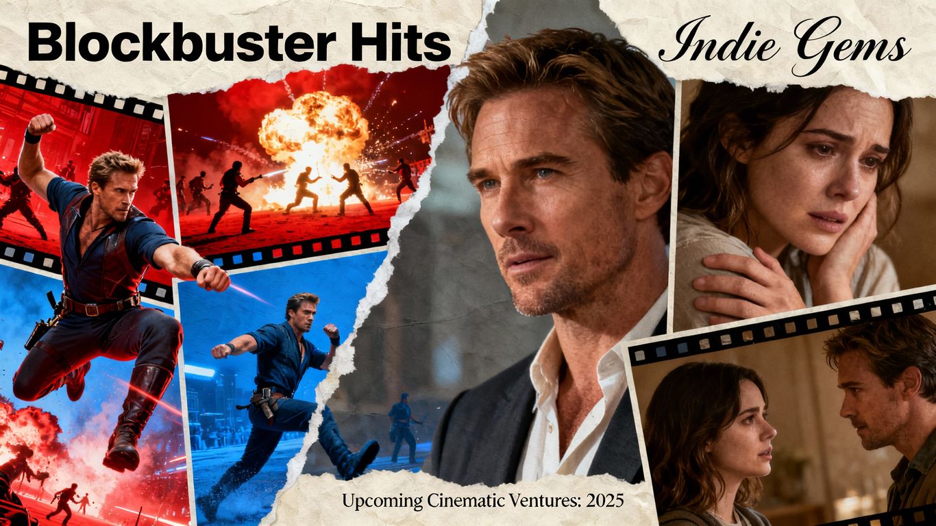 [Actor's Name] in diverse film roles, past and future.