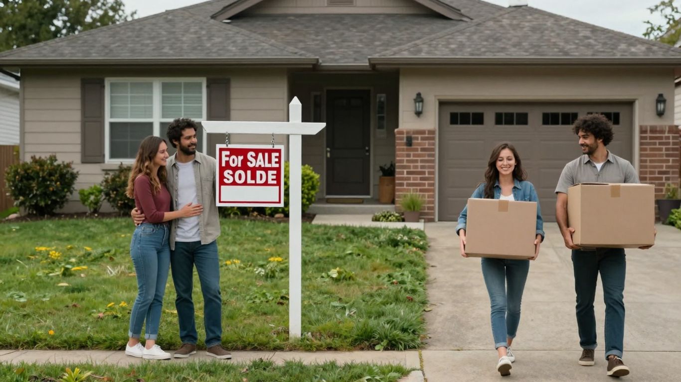 Couple selling house before and after divorce settlement.