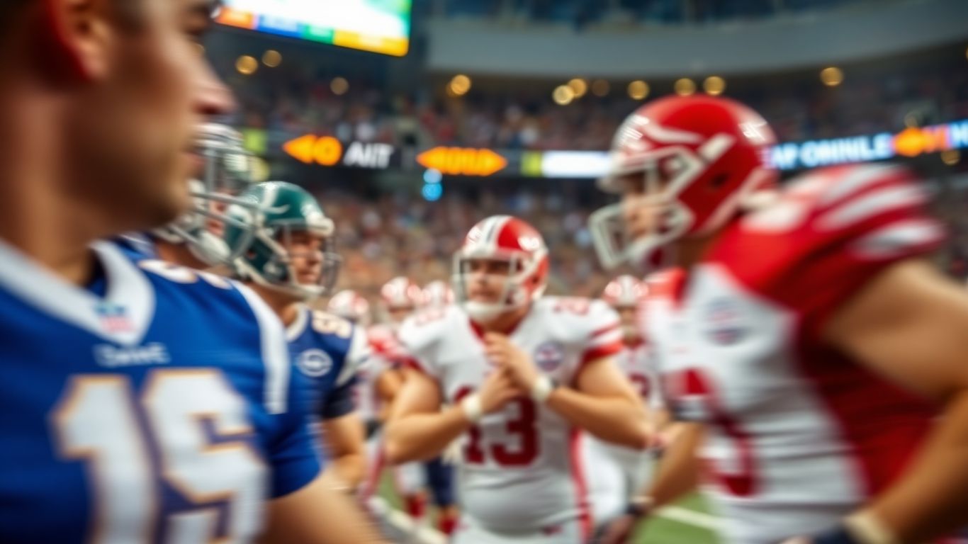 Live sports betting action