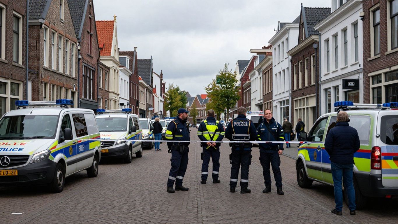 Politie en hulpdiensten in Maastricht bij een incident.