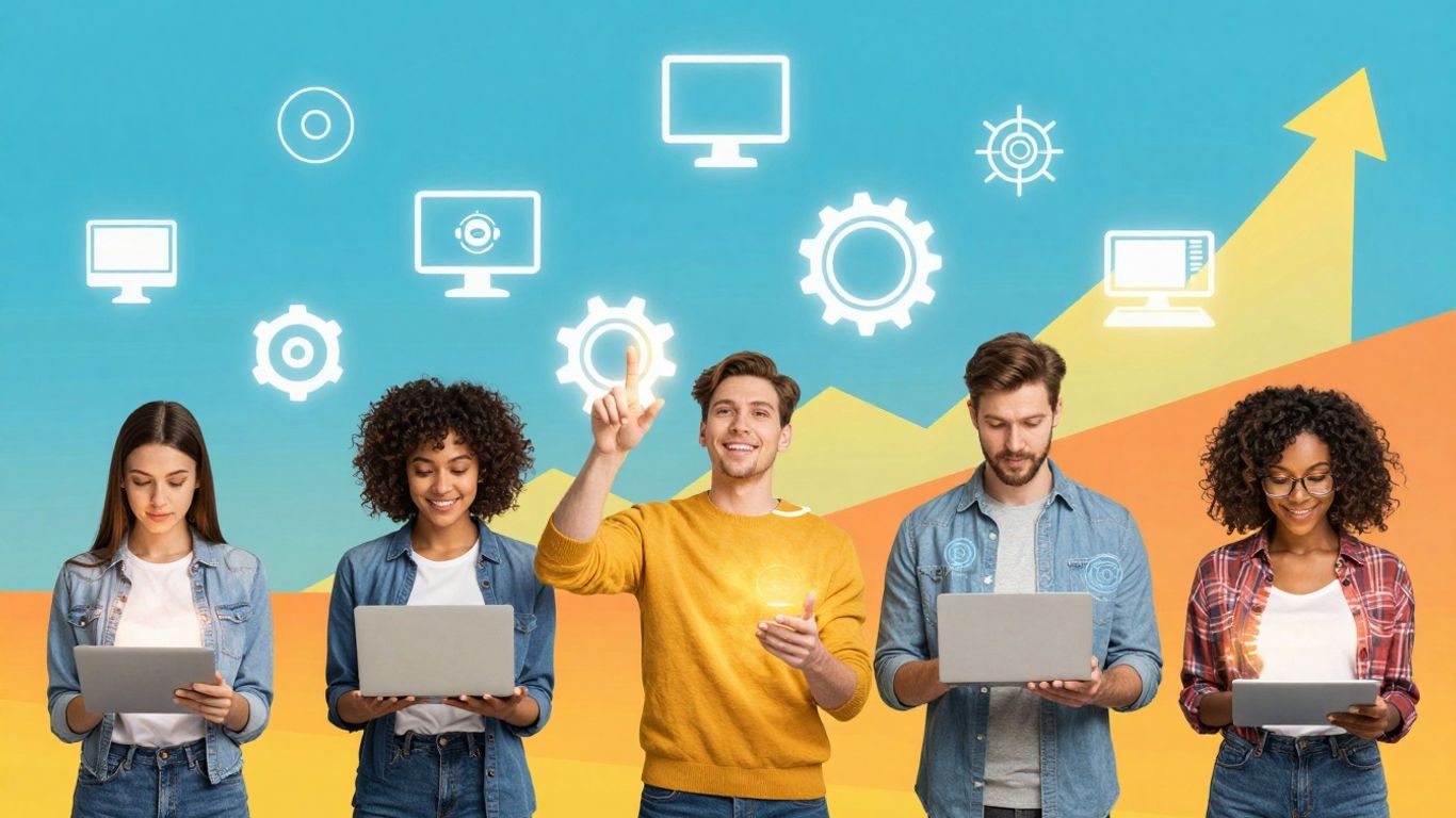 Infographic about free IT training and tech opportunities.