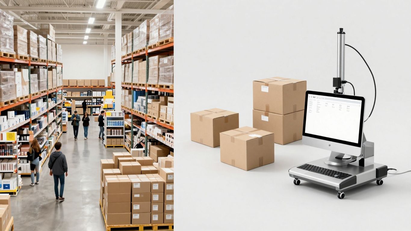 Ecommerce warehouse versus retail store comparison