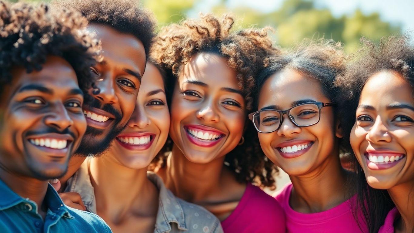 People smiling, looking healthy and vibrant.