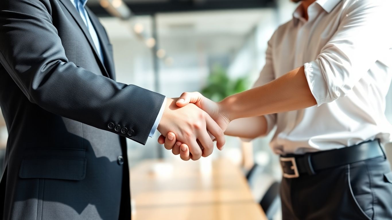 Acordo de contrato sem termo entre duas pessoas.