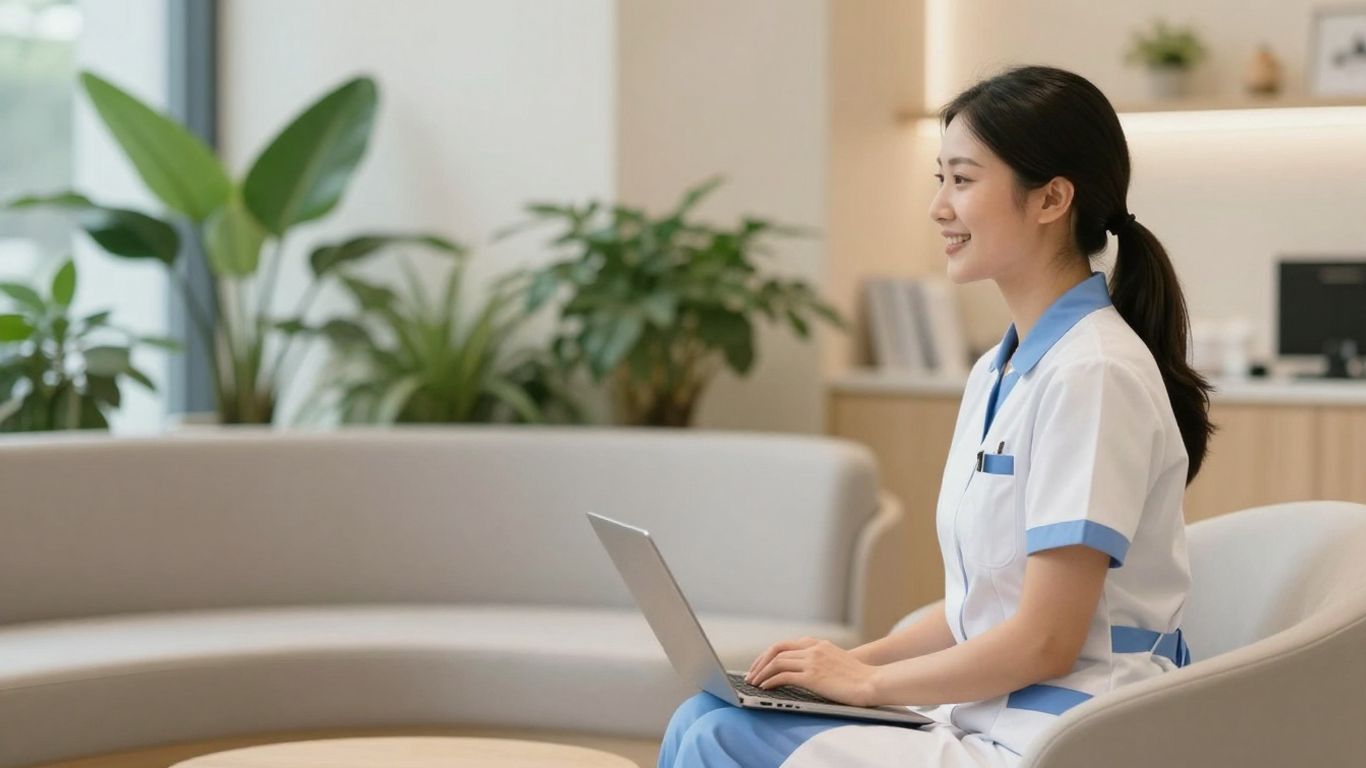 Alamo Slim Clinic interior with staff and seating.