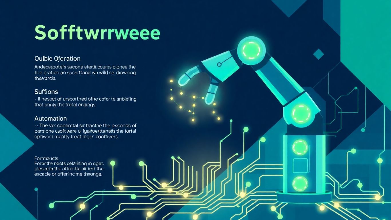 AI robot arm and digital circuits infographic