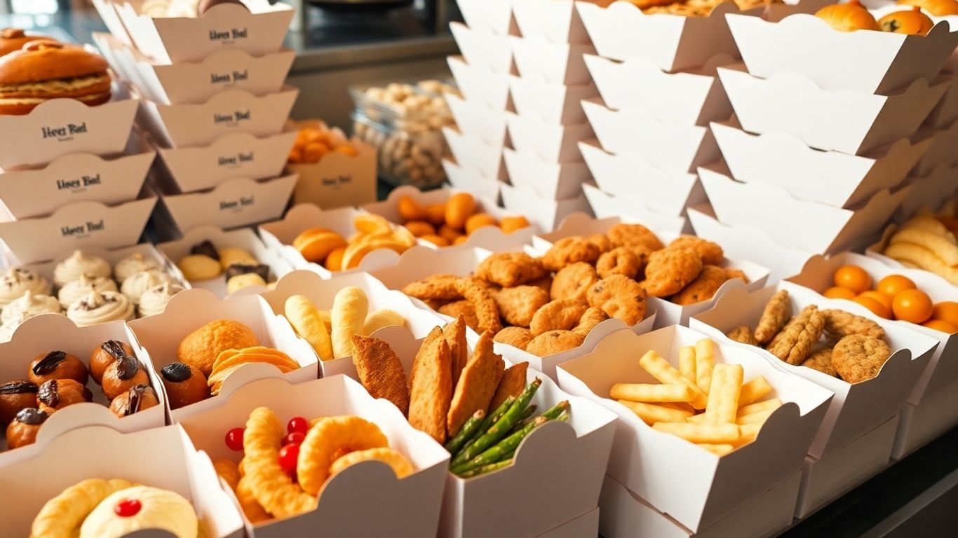 กล่องขนมหลากหลาย พร้อมเสิร์ฟสำหรับงานอีเวนต์