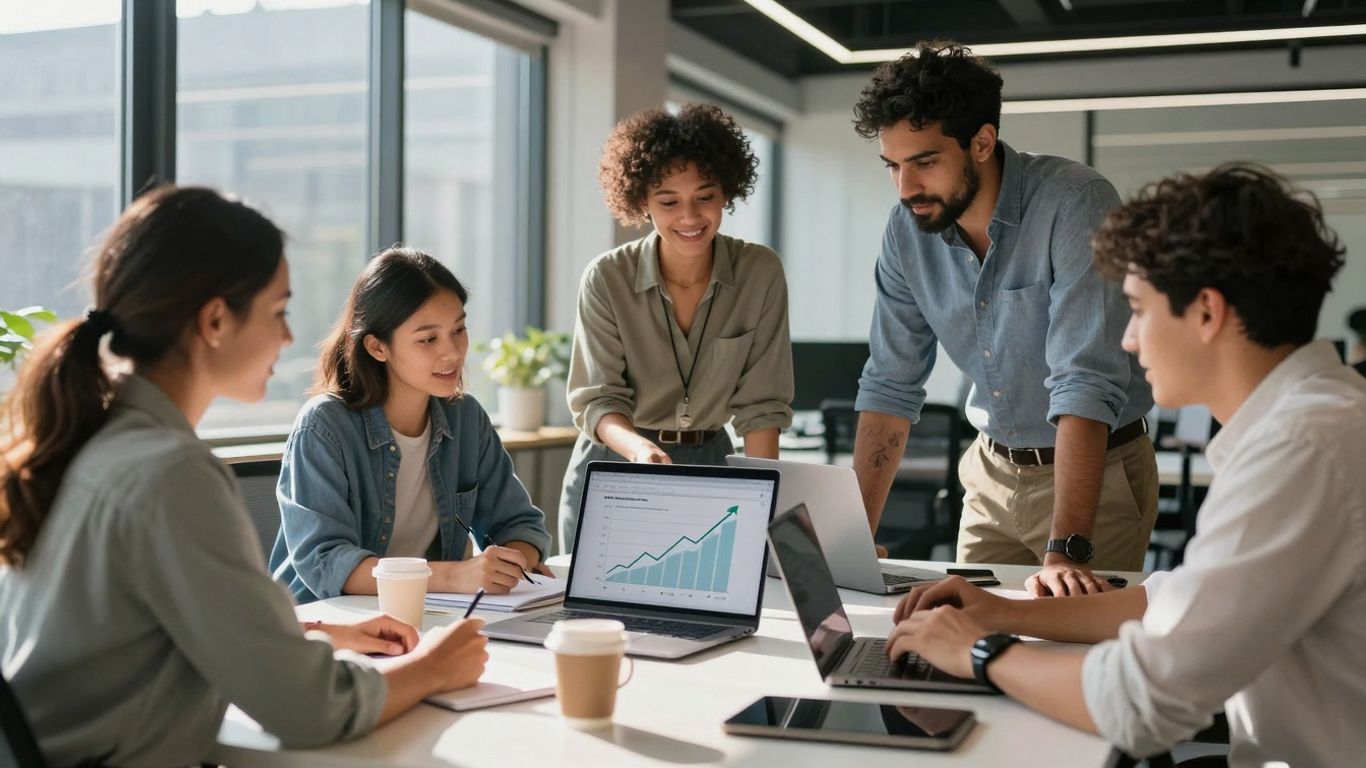 Team working on e-commerce growth strategy