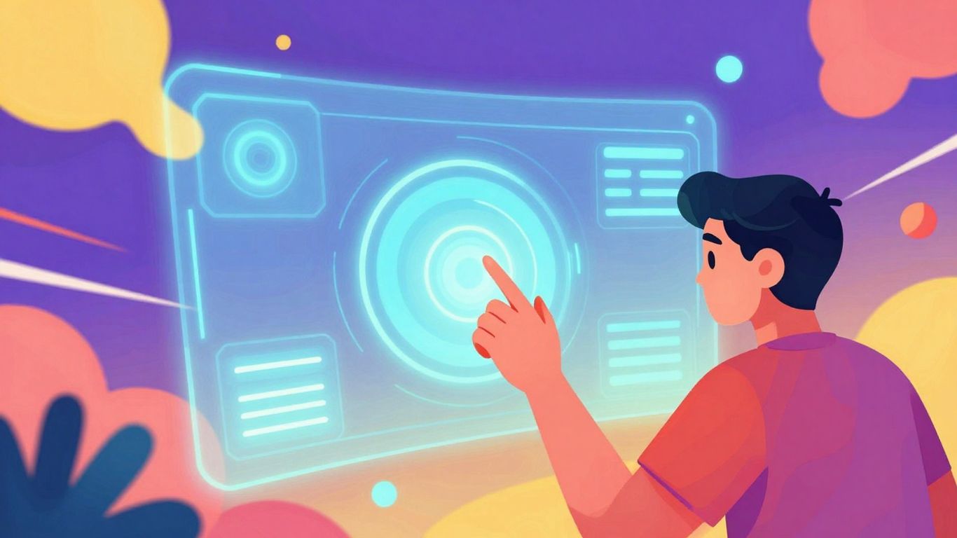 AI videomaker creating digital art