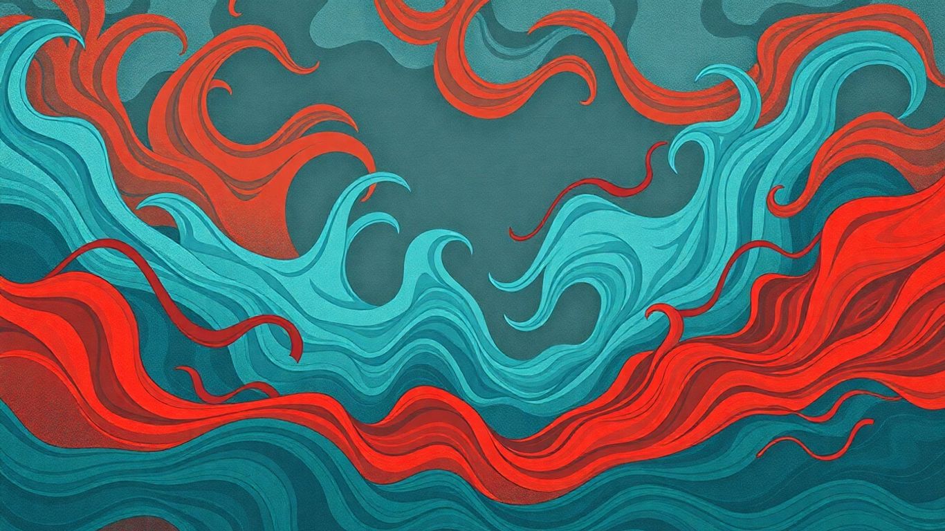 Turbulent financial market with a stable element emerging.